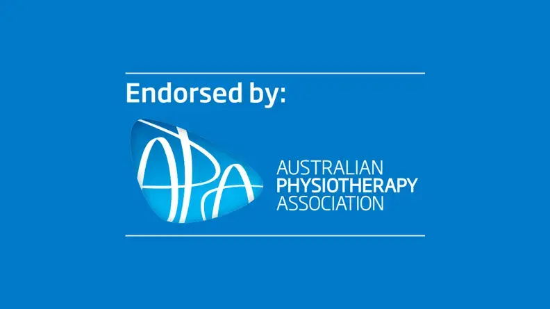 Australian Physiotherapy Association product endorsement graphic